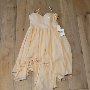 NWT Jodi Kristopher Tan High-low Dress Size 11